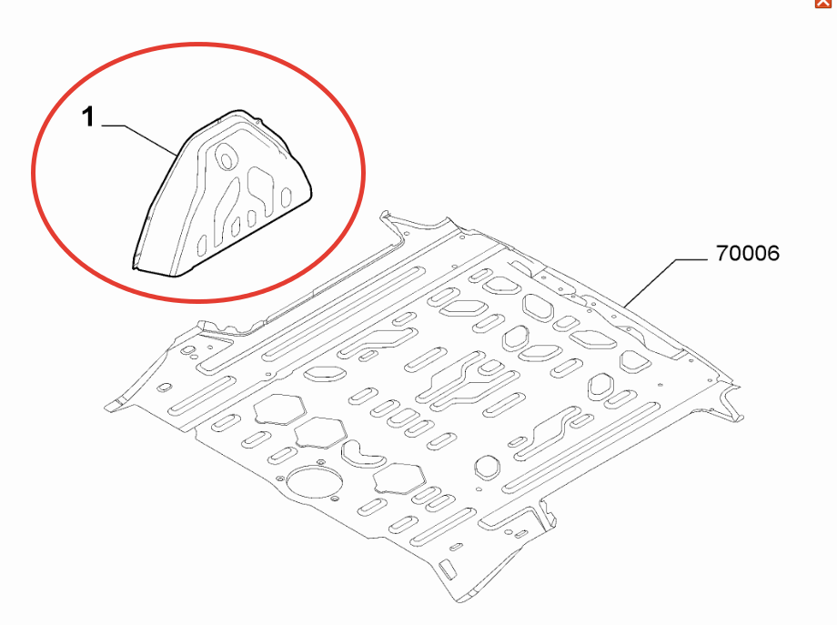 Fiat Doblo Arka Çamurluk İç sacı Sağ OPAR 52087845