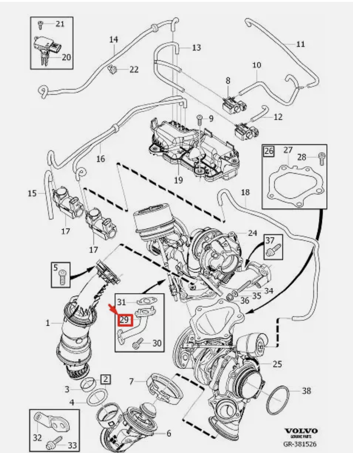 VOLVO Turbo Yağ Borusu 31370901