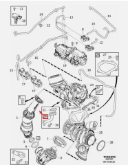 VOLVO Turbo Yağ Borusu 31370901