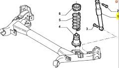 Fiat Punto Arka Amortisör 50705256