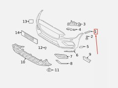 Volvo S60 V60 Ön Sağ Tampon Braketi 31455635