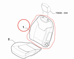 Fiat Egea Ön Koltuk Sırt Süngeri OPAR 55177660
