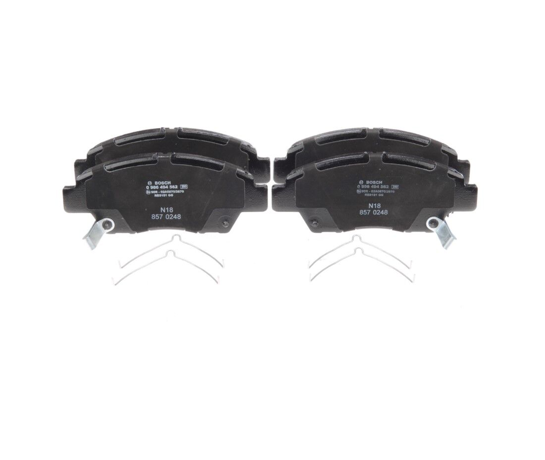 BOSCH 0986494562 HONDA JAZZ 08-  ÖN FREN BALATASI 	 45022-TF0-G02