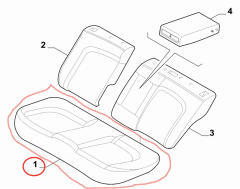 Fiat Egea Arka KoltuK Kılıfı Alt OPAR 59360128