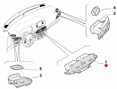 Fiat Egea Orta Konsol Difüzör Merkezi | OPAR 735693606