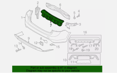 Volvo S60 Arka Tampon İç Bakaliti / Braketi 30795056