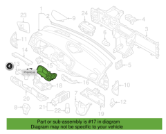 Volvo S60 V60 Gösterge Paneli Orta Çerçeve Kaplaması 39804055