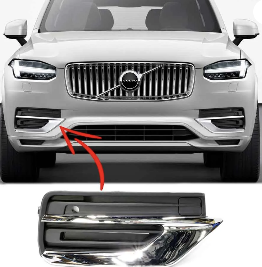 Volvo XC90 Ön Sağ Tampon Sis Kapağı Kromlu 31663540