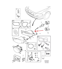 VOLVO V70 Sol Sis Farı 8620228