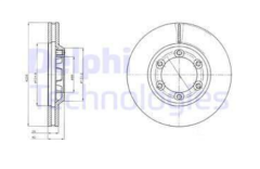 Delphi BG4252 İsuzu Dmax Ön Fren Diski 8973088680