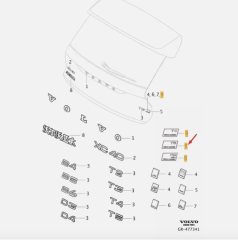 VOLVO XC40 Bagaj Kapağı T5 Amblemi 32328068