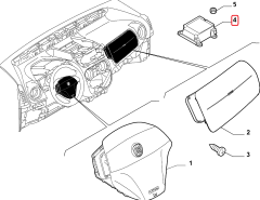 FIAT Fiorino Airbag / Hava Yastığı Ünitesi 1376423080