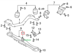 PORSCHE VW AUDI Q7 Touareg Cayenne Şanzıman Takozu 95537505720