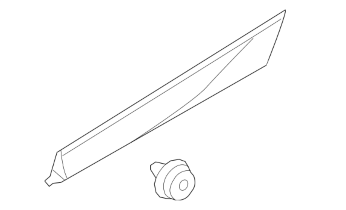 VOLVO XC60 Sol Arka Kapı Çıtası 40007032