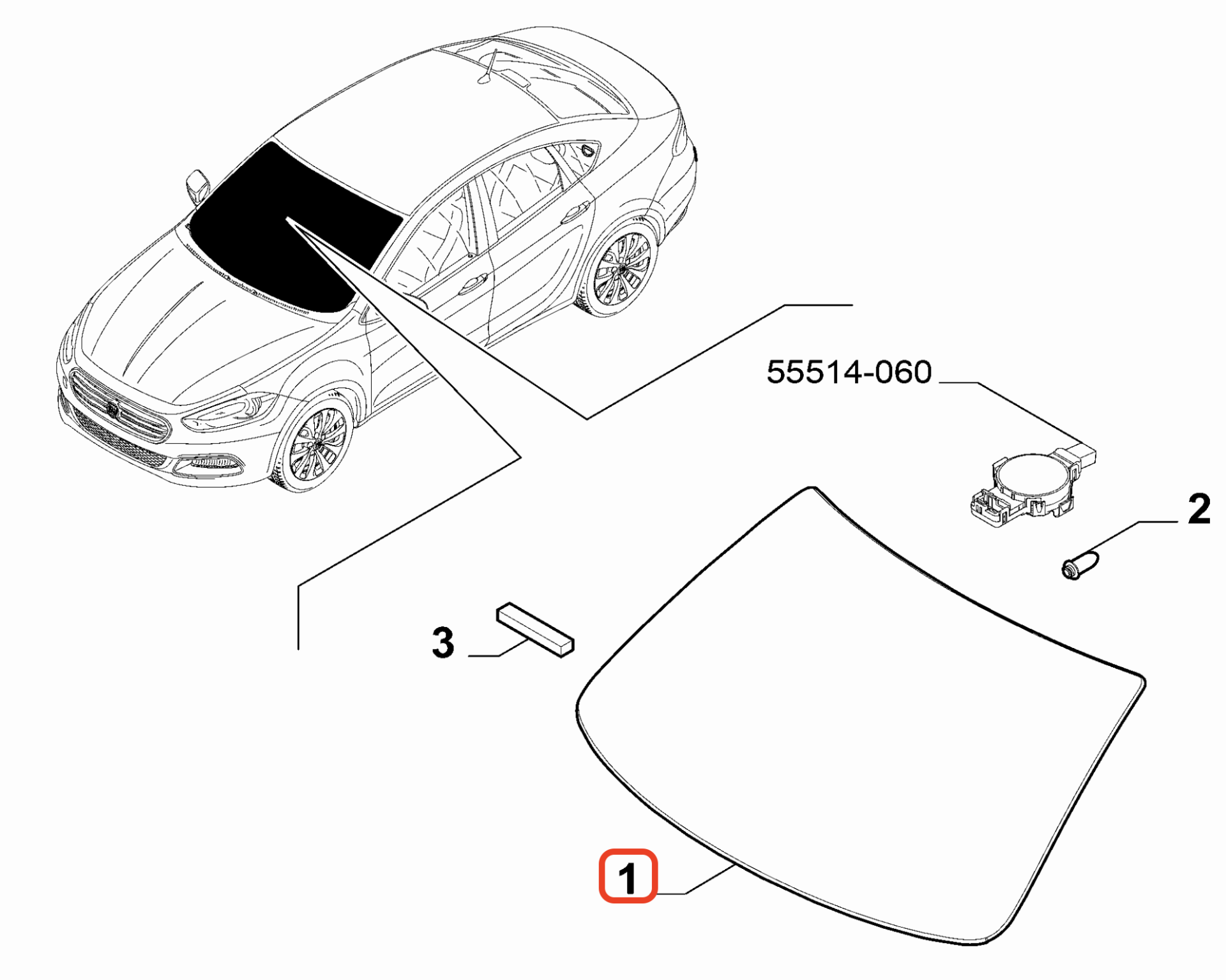 Fiat Egea Ön Cam OPAR 52202163