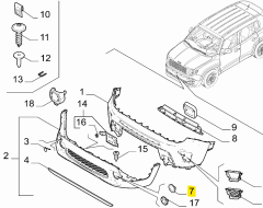 JEEP Ön Tampon Sis Kapağı  735689726