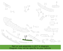 VOLVO S90 Ön Sol Tampon Nikelajı - Çıtası 32227399