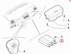 OPAR 51931288 Fiat Linea Airbag Beyni