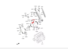 KIA HYUNDAI Sorento Starex Eksantrik Zinciri A Kolu 243764A030