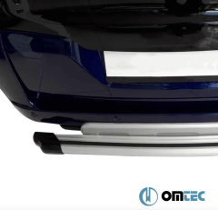 Fiat Doblo Arka Koruma Elegance (Gri) Alu. OMTEC 2524940