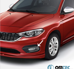 OMTEC 2542103B Egea Sis Farı Çerçevesi 2 Prç. ABS Siyah Krom 55179772