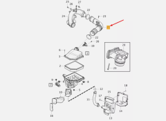 Volvo S90 XC90 Hava Giriş Hortumu 31657341 / 31338745