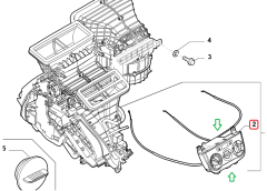 Fiat Linea Kalorifer Kumanda Grubu ( Klimasız ) 735461386 51792416