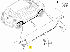 FIAT Çamurluk Çıtası - 735664881