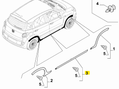 FIAT Gövde Çıtası - 735664885