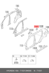 KIA Sportage Depo Kapak Yuvası 715313W000