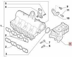 Fiat 1,3 500L Doblo Punto Fiorino Egea Gaz Kelebeği 55261263