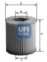 UFI 2504900 Yağ Filtresi 5650354