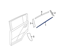 832203W010  Kia Sportage Sağ Arka Kapı Cam Sıyırıcı Dış Fitili (2011-2016)