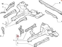 Fiat Fiorino Ön Akü Deskek Sacı 51996367 / 52078809