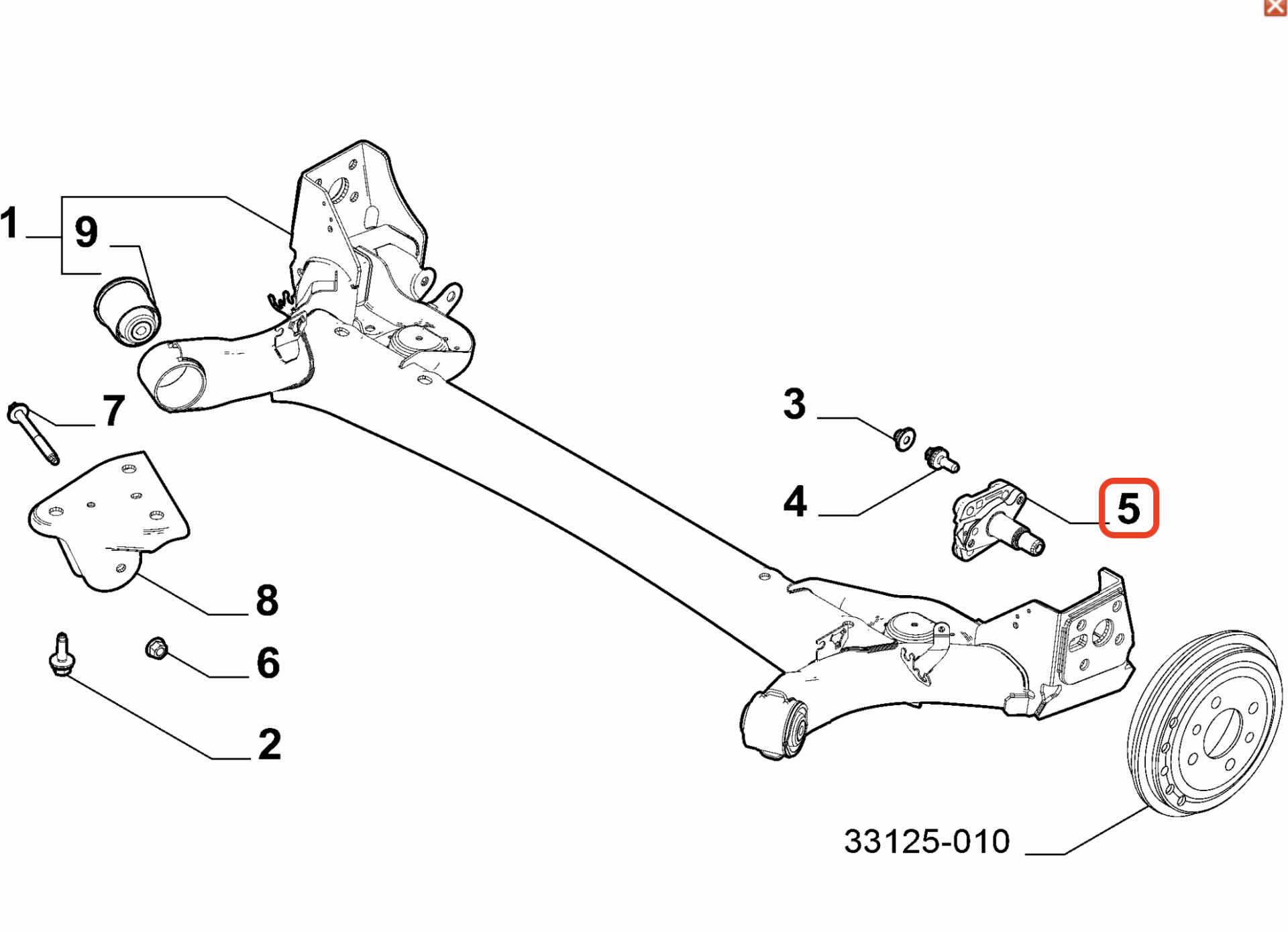 Fiat 500 Egea Arka Sağ Porya Kafası OPAR 52221032