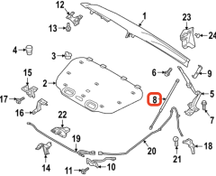 VOLVO 32206883 XC40 Ön Sağ Kaput Amortisörü 32206883