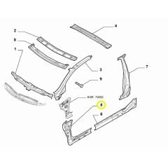 Fiat Grande Punto Metal Kaplama OPAR 52061807 / 51901076