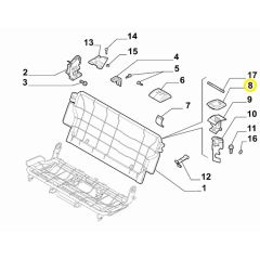 Fiat Doblo Arka Koltuk Kilit Çerçevesi OPAR 55174237