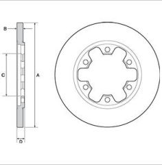 Ford Transit V-363 Arka Fren Disk Takımı DELPHI BG4680C /  BK31 2A315 BD