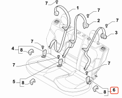 Fiat Egea Arka Sol Emniyet Kemer Karşılığı OPAR 735718803