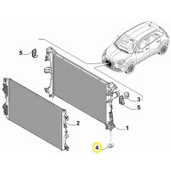 OPAR 53124972/K68092558AB Fiat Egea Radyatör Lastiği