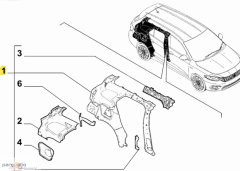 Fiat Egea Sol İskelet 52017456
