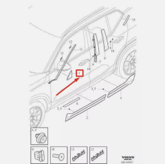 Volvo EX40 XC40 Ön Sol Kapı Köşe Kalıbı 32216223