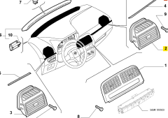FIAT Havalandırma Difüzör 735450116