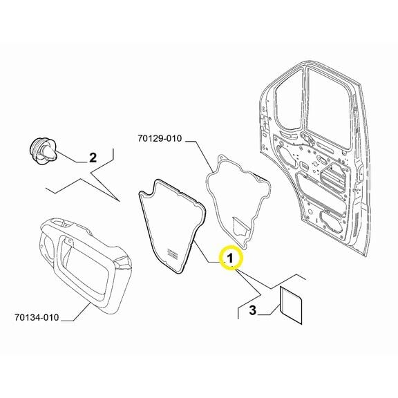 RICAMBI Originali 735560100 Fiat Ducato Ön Kapı İç Paneli