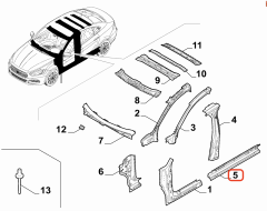 Fiat Egea Mesnet Sacı Sağ OPAR 52104311