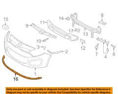 KIA Rio Ön Tampon Alt Çıtası 865911W210