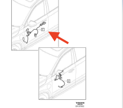 Volvo XC60 XC90 Sağ Ön Kapı Kablo Demeti 31466510