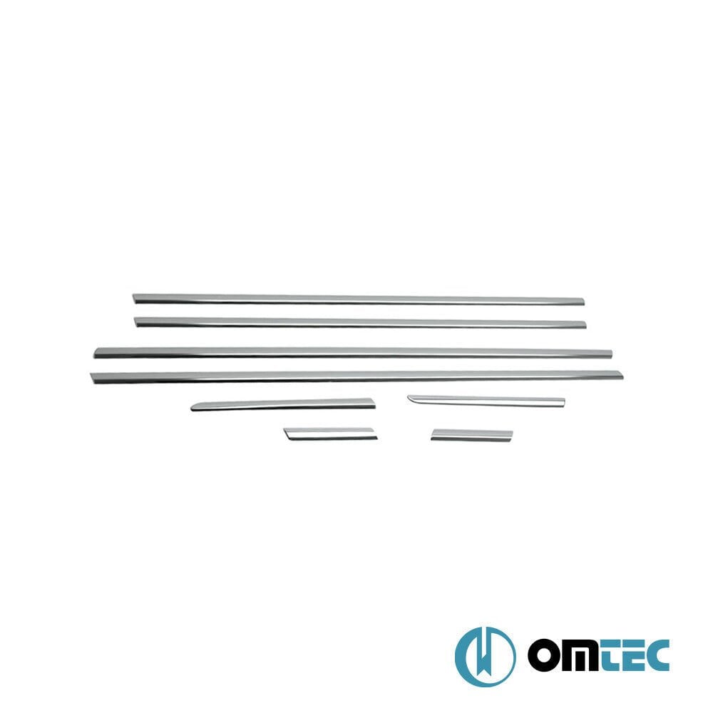 OMTEC 2508141 / 55176161 Cam Çıtası 8 Prç. P.Çelik (Parlak) - Fiat Linea - SD 323 - (2007-2018)