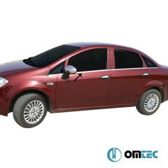 OMTEC 2508141 Fiat Linea Aksesuar Cam Çıtası (Parlak) (2007-2018) 55176161